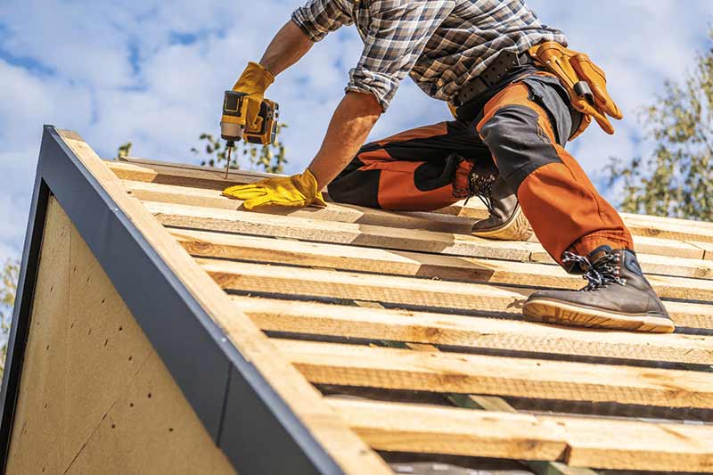 Roosheathing installation process
