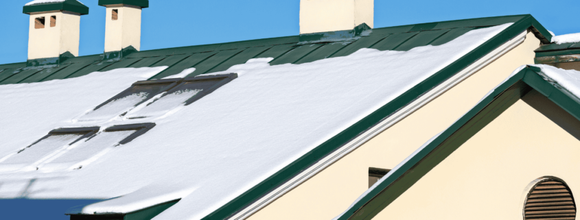 Different types of roofing materials suitable for winter conditions.