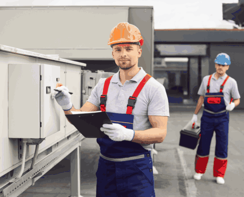 How to perform a basic flat roof inspection with an inspector examining a roof. How to perform a basic flat roof inspection with an inspector examining a roof.