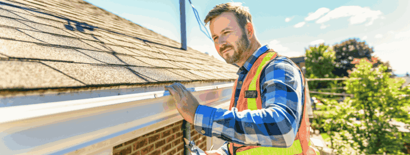 A professional conducting a roof inspection to extend the roof's lifespan.