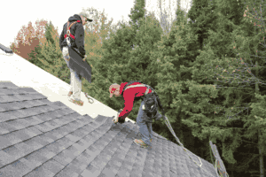 A team of roofing professionals providing comprehensive services.